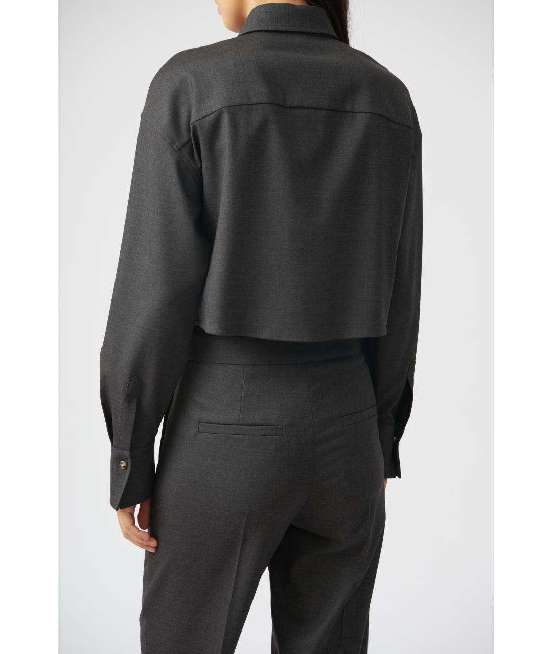 BRUNELLO CUCINELLI Серая шерстяная рубашка, фото 3