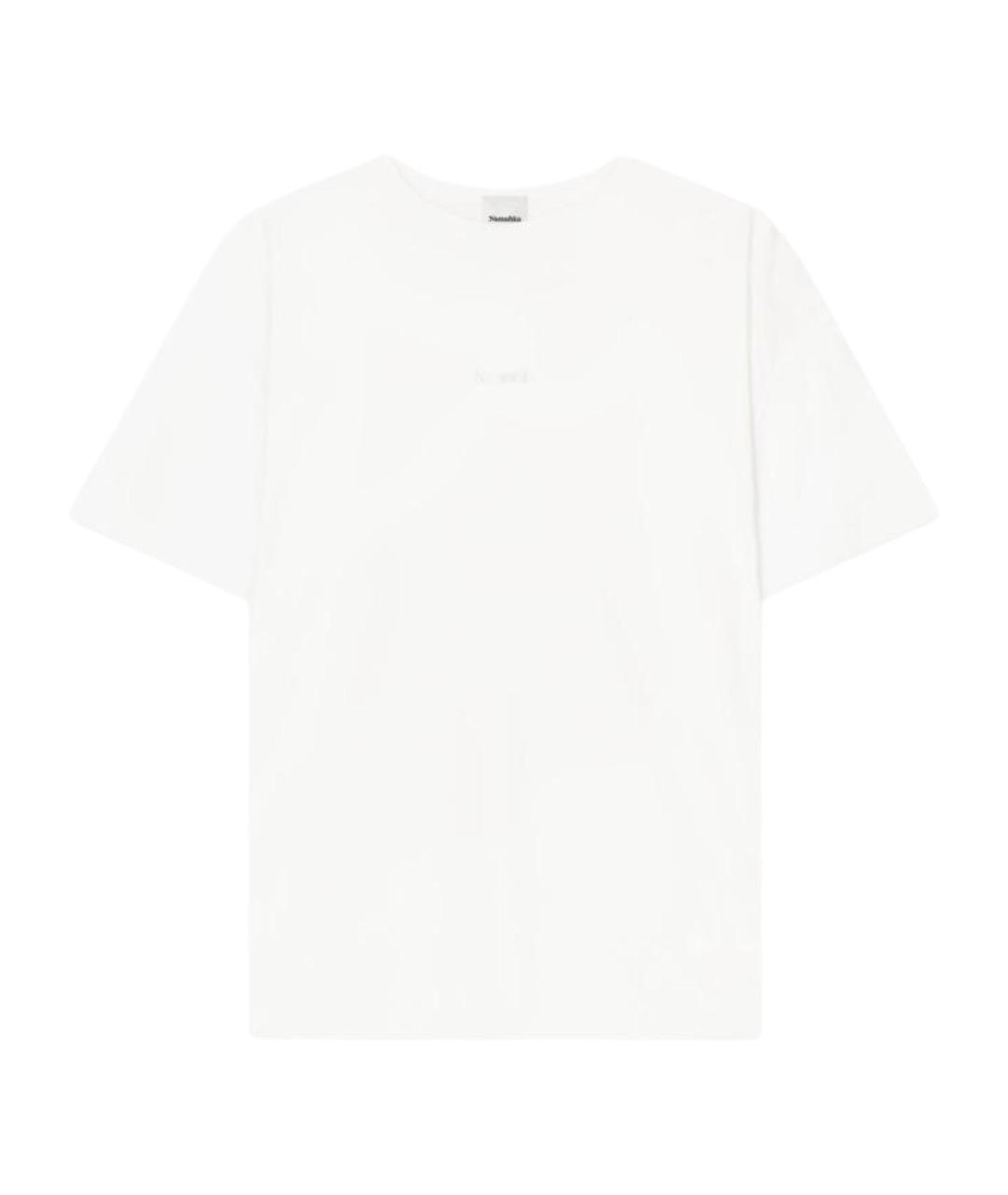 NANUSHKA Белая хлопковая футболка, фото 1