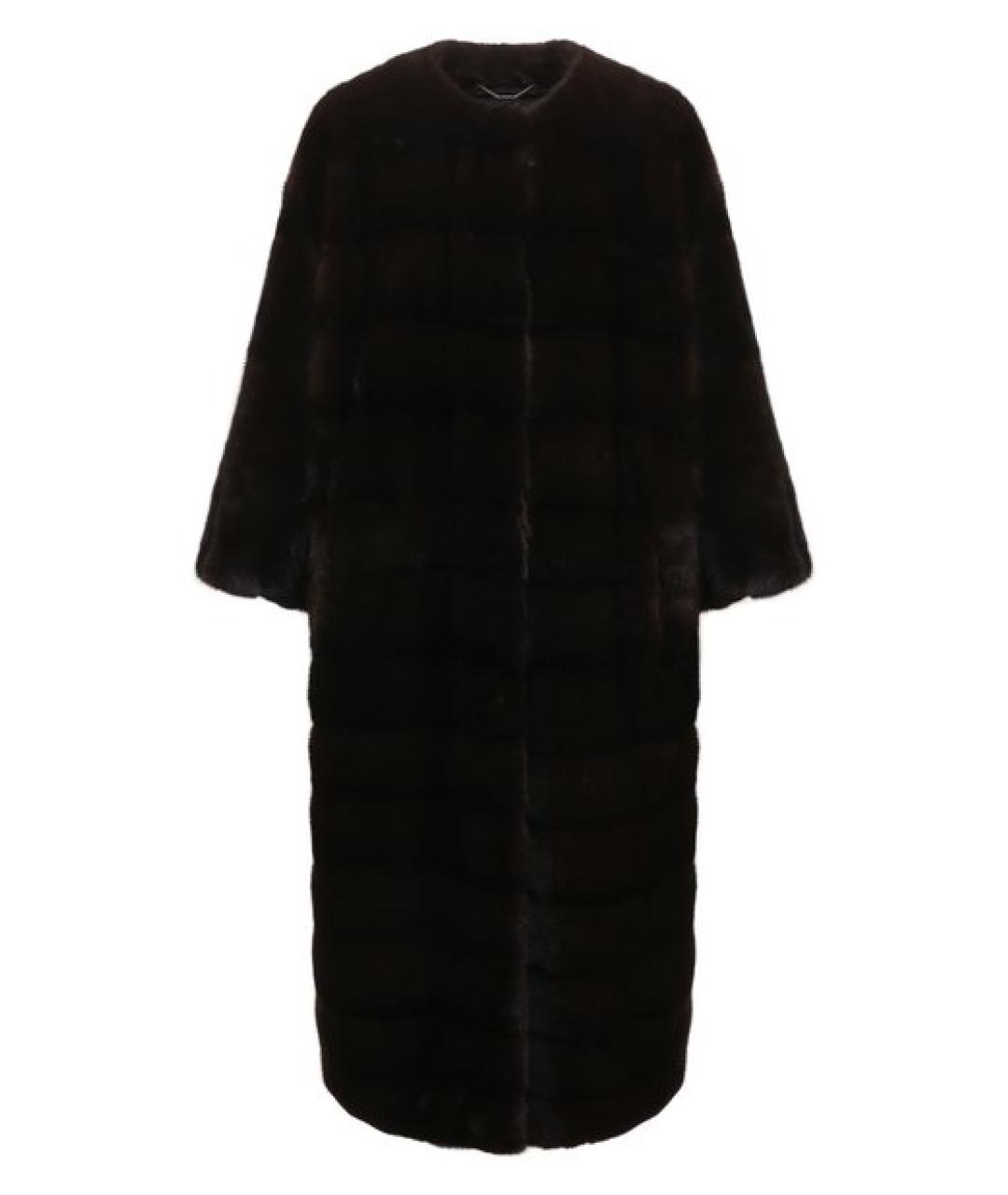 KITON Коричневая меховая шуба, фото 1