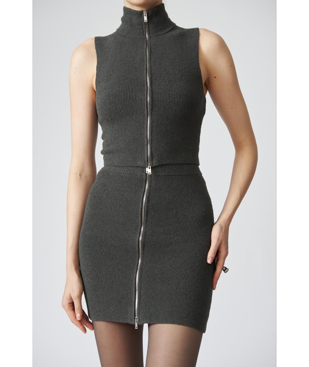 NANUSHKA Серая хлопковая жилетка, фото 3