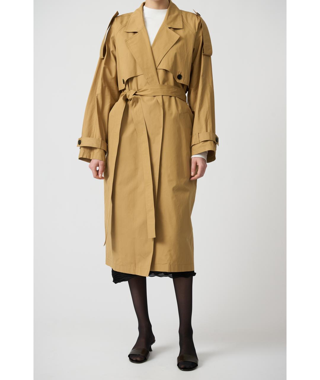 THE ROW Бежевое хлопковое пальто, фото 3