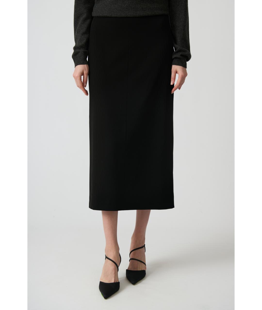 THE ROW Черная шерстяная юбка миди, фото 5
