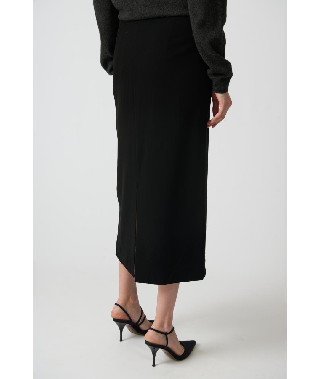 THE ROW Черная шерстяная юбка миди, фото 4