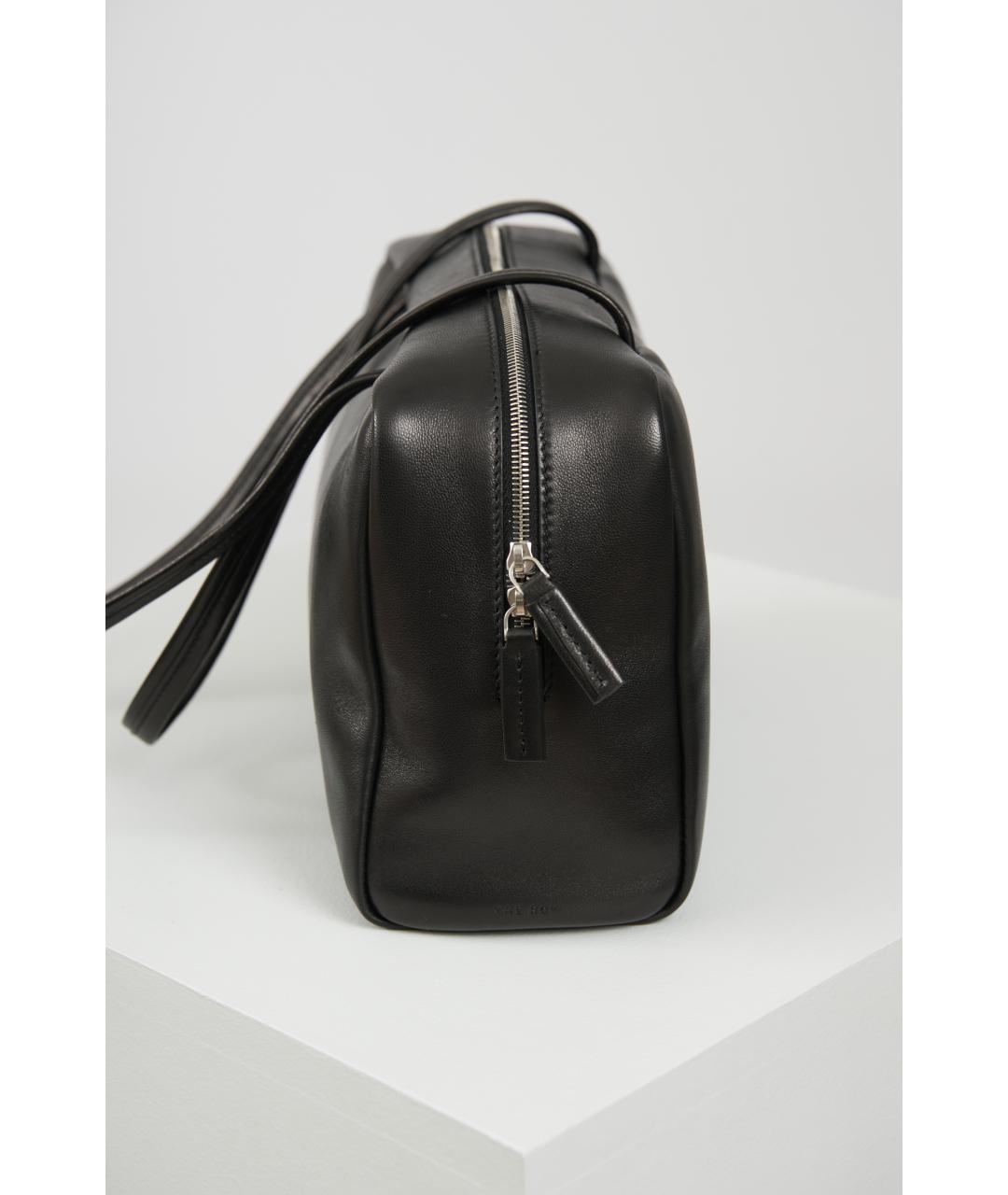 THE ROW Черная кожаная сумка через плечо, фото 4