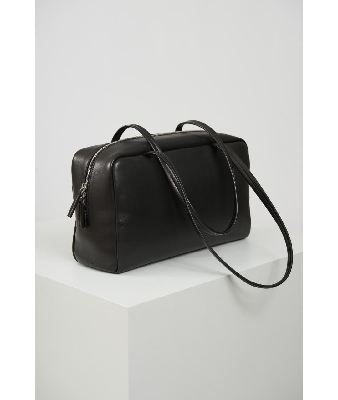 THE ROW Черная кожаная сумка через плечо, фото 2