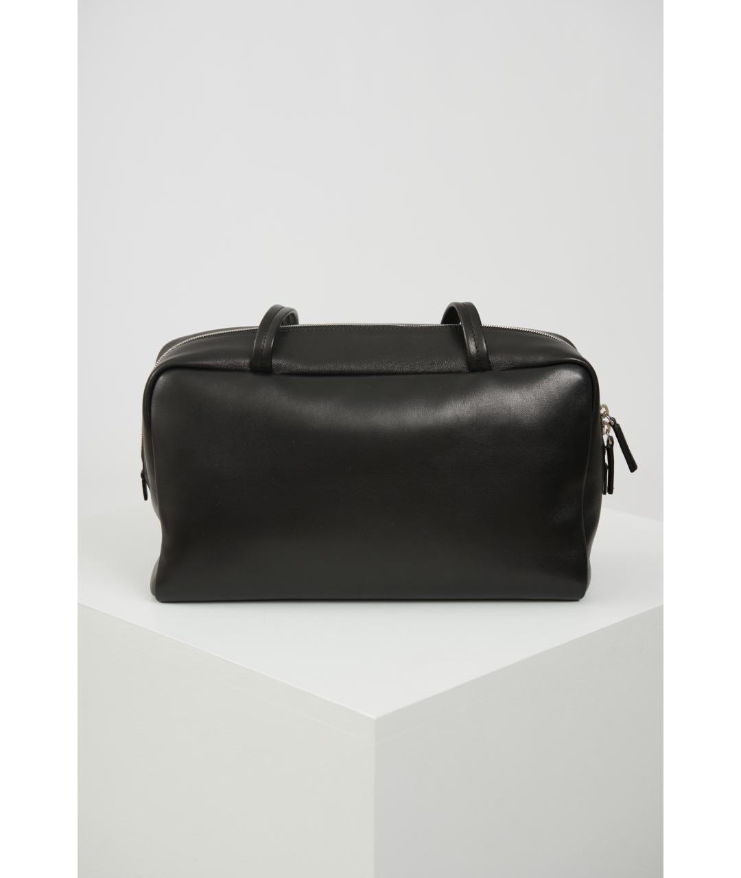 THE ROW Черная кожаная сумка через плечо, фото 5