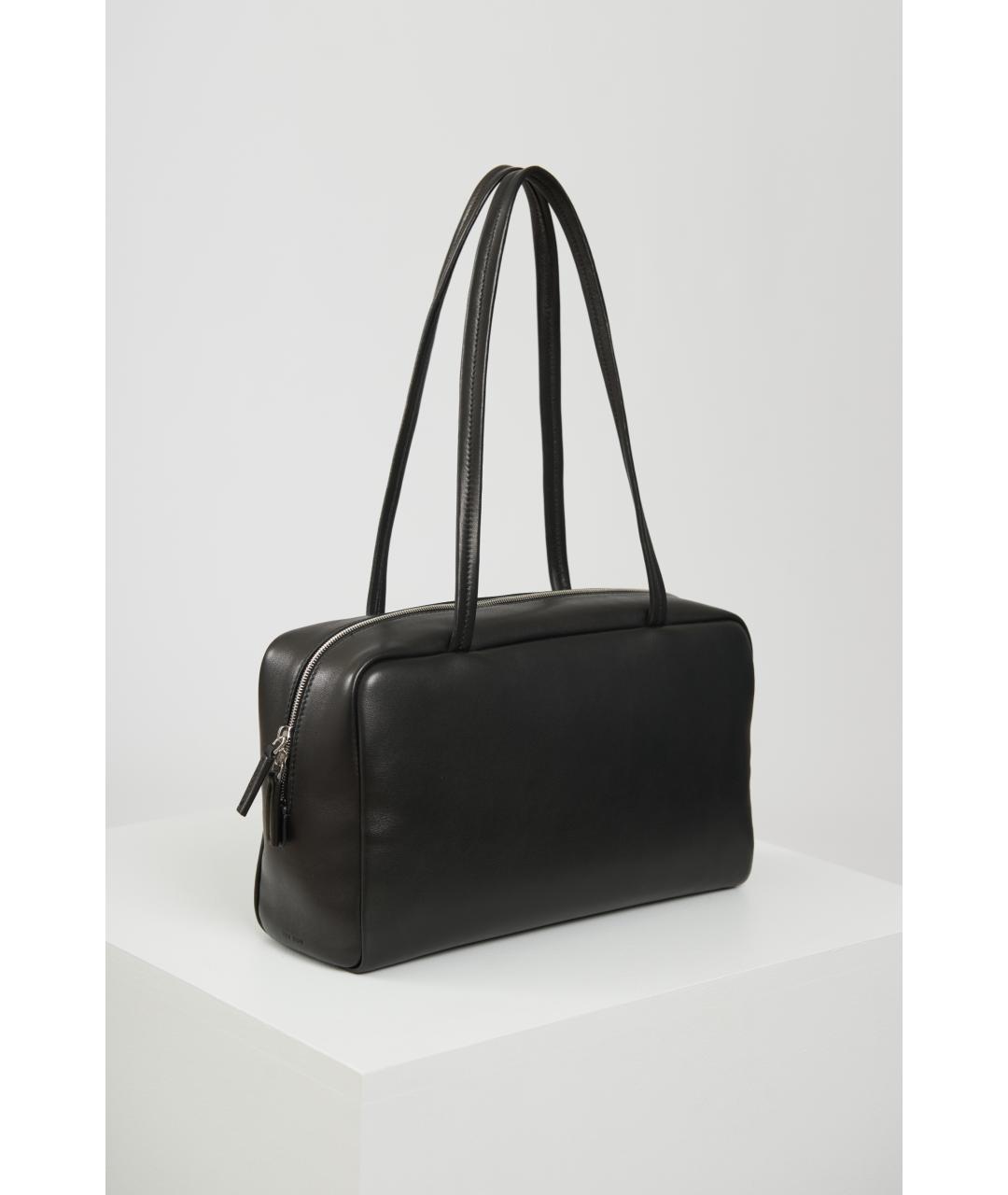 THE ROW Черная кожаная сумка через плечо, фото 6