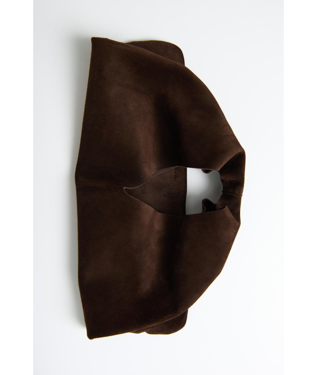 THE ROW Коричневая замшевая сумка через плечо, фото 2