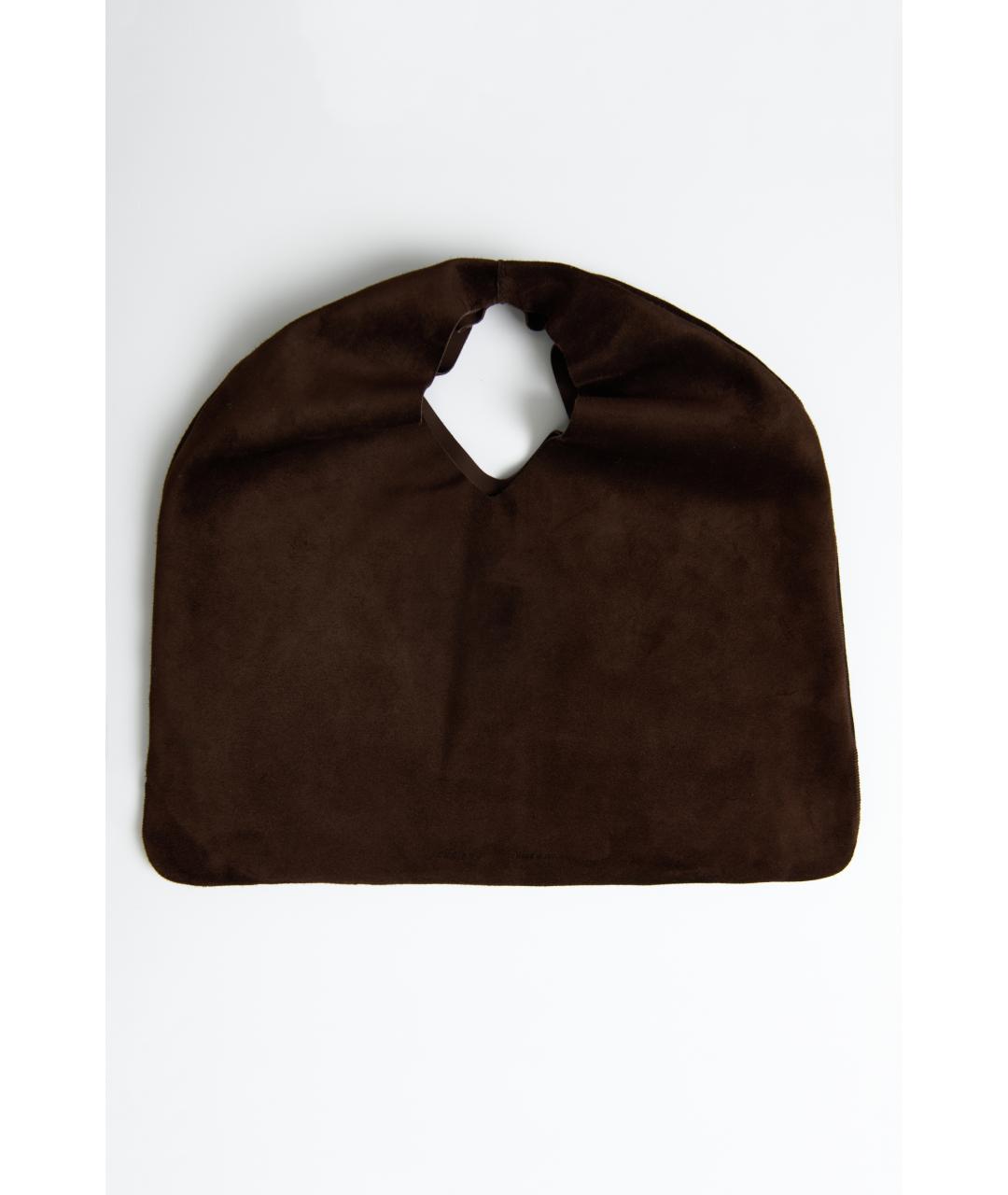 THE ROW Коричневая замшевая сумка через плечо, фото 4