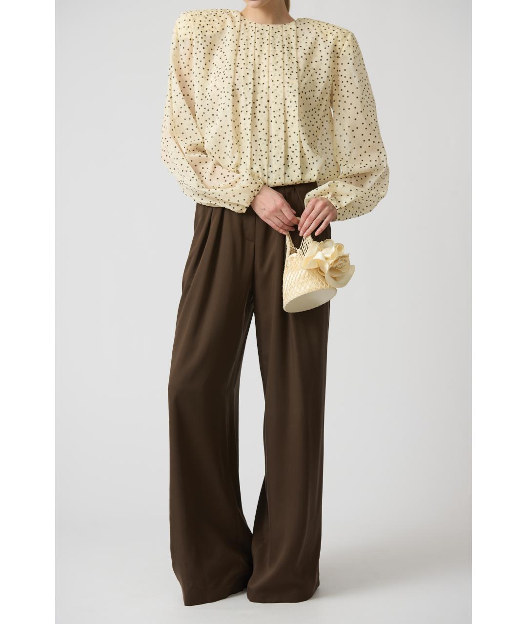 MAGDA BUTRYM Желтая тканевая сумка с короткими ручками, фото 4