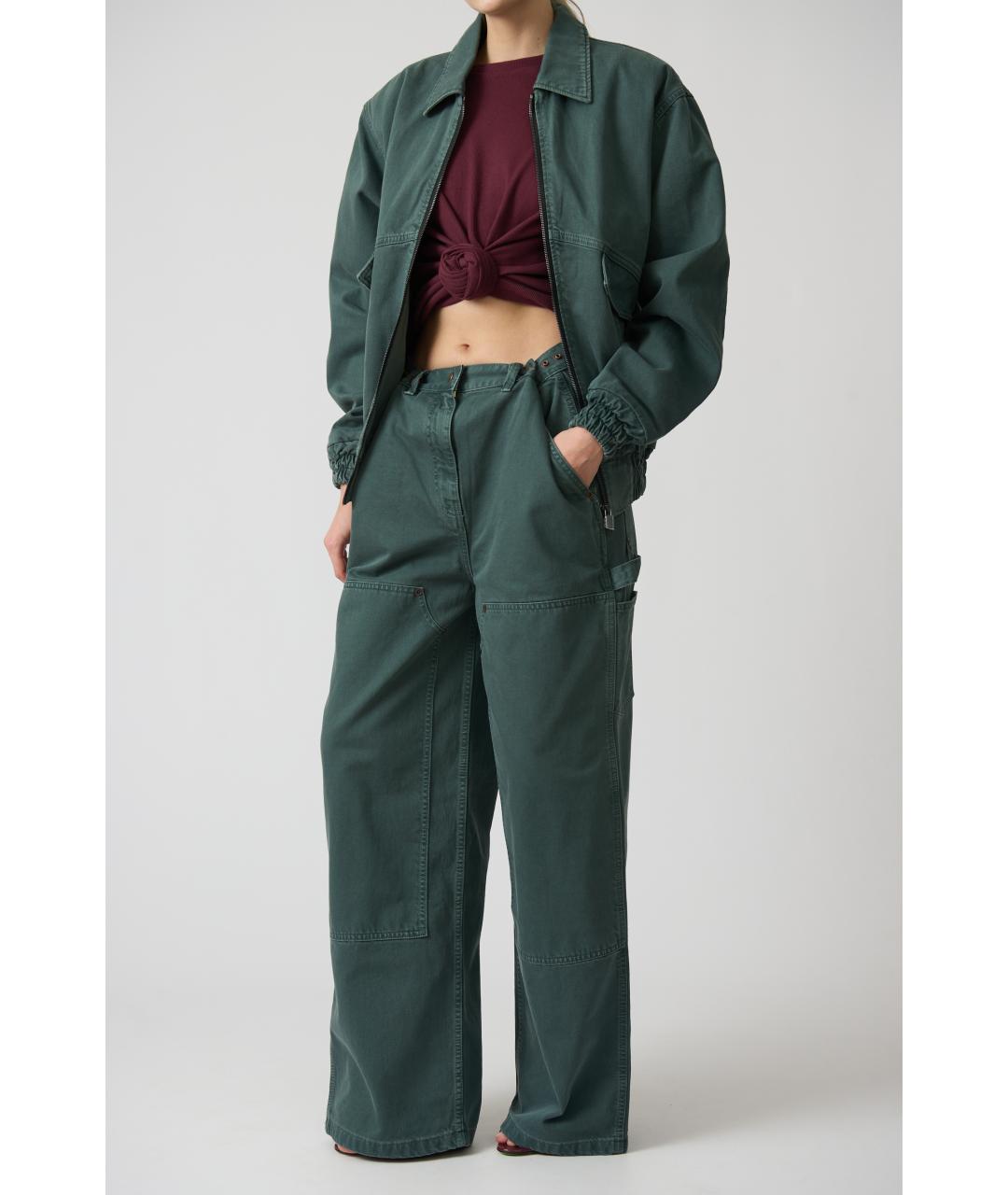 MAGDA BUTRYM Зеленая хлопковая куртка, фото 2