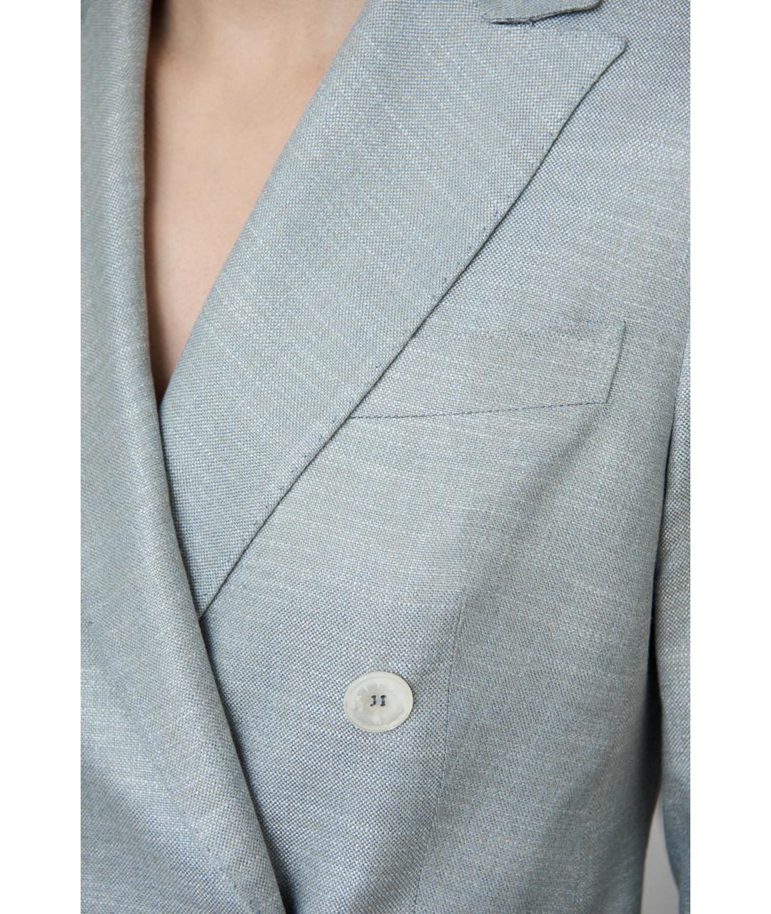 KITON Серый вискозный жакет/пиджак, фото 5