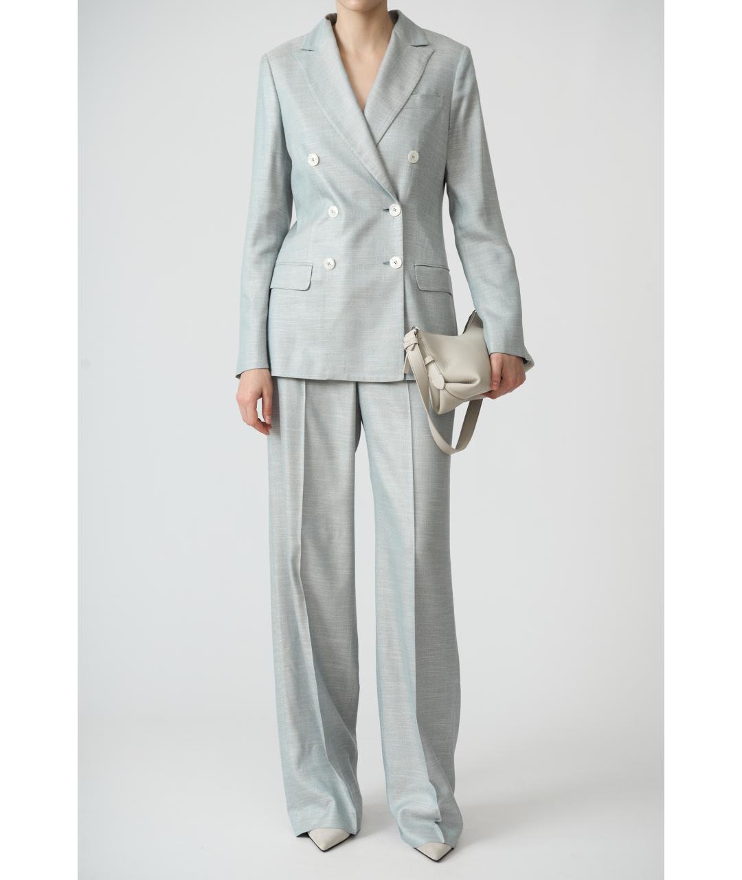 KITON Серый вискозный жакет/пиджак, фото 2