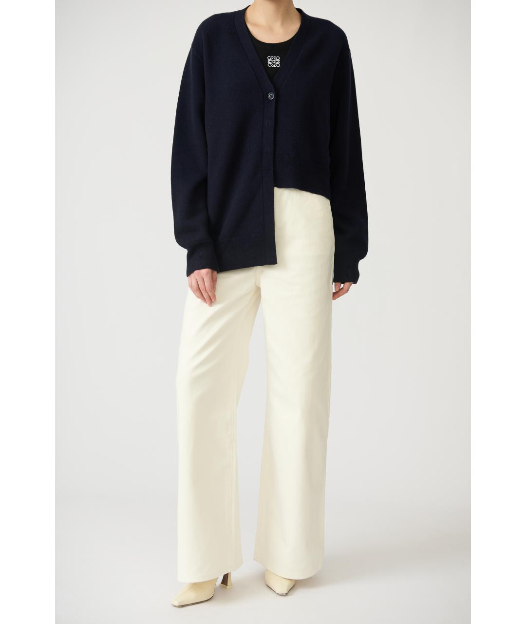 LOEWE Белые хлопковые прямые джинсы, фото 6