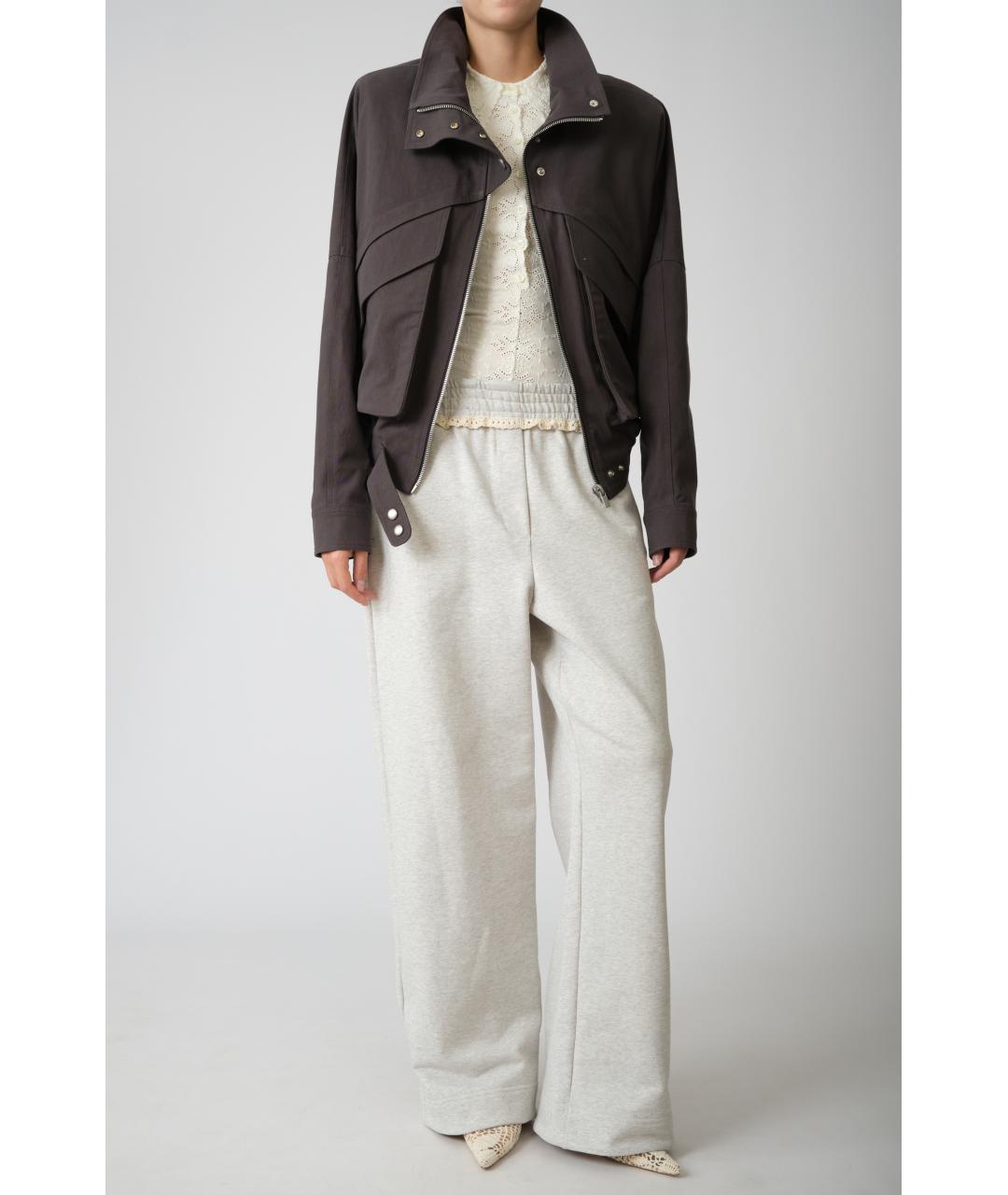 MAGDA BUTRYM Серая хлопковая куртка, фото 3