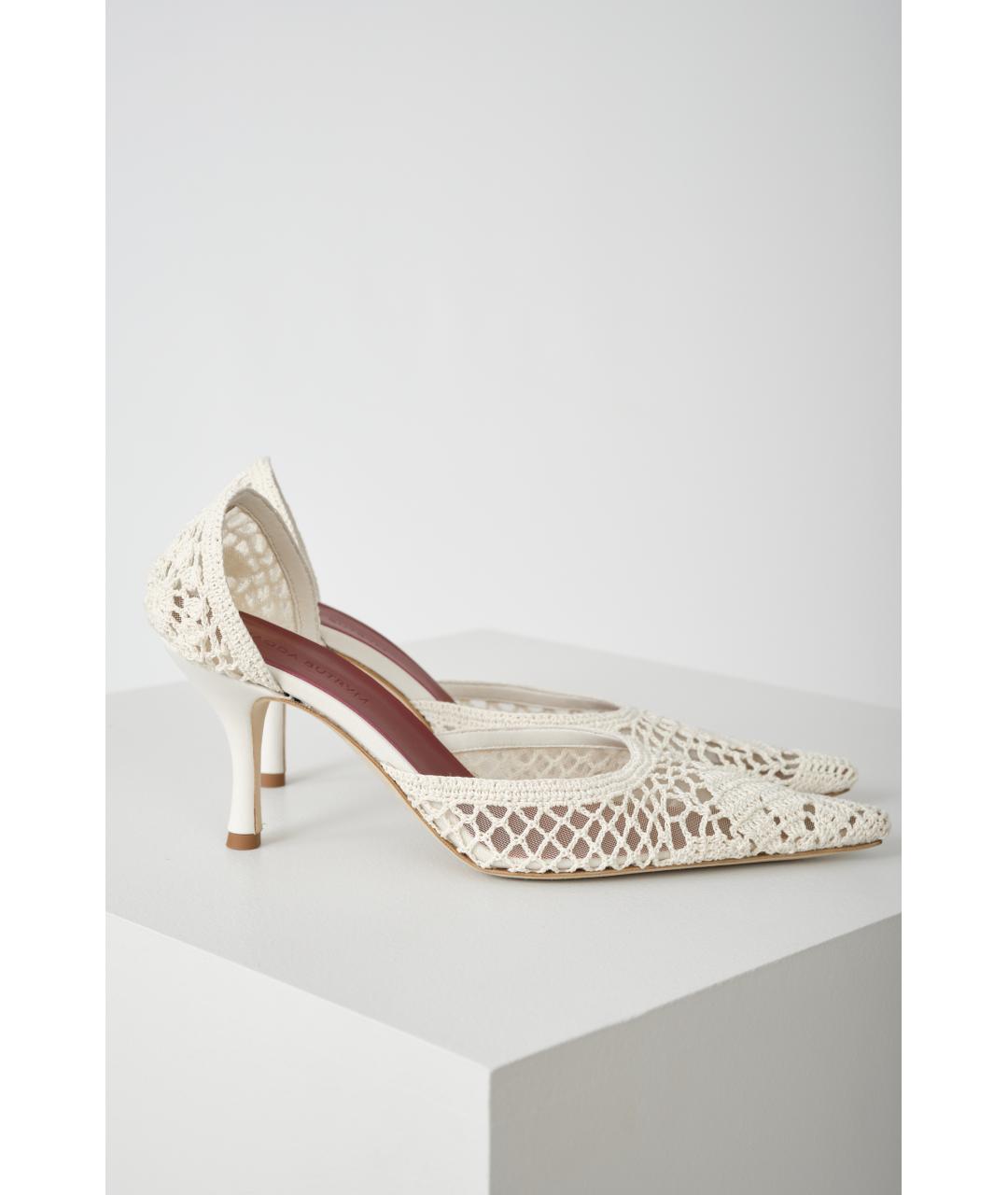 MAGDA BUTRYM Белые текстильные туфли, фото 2