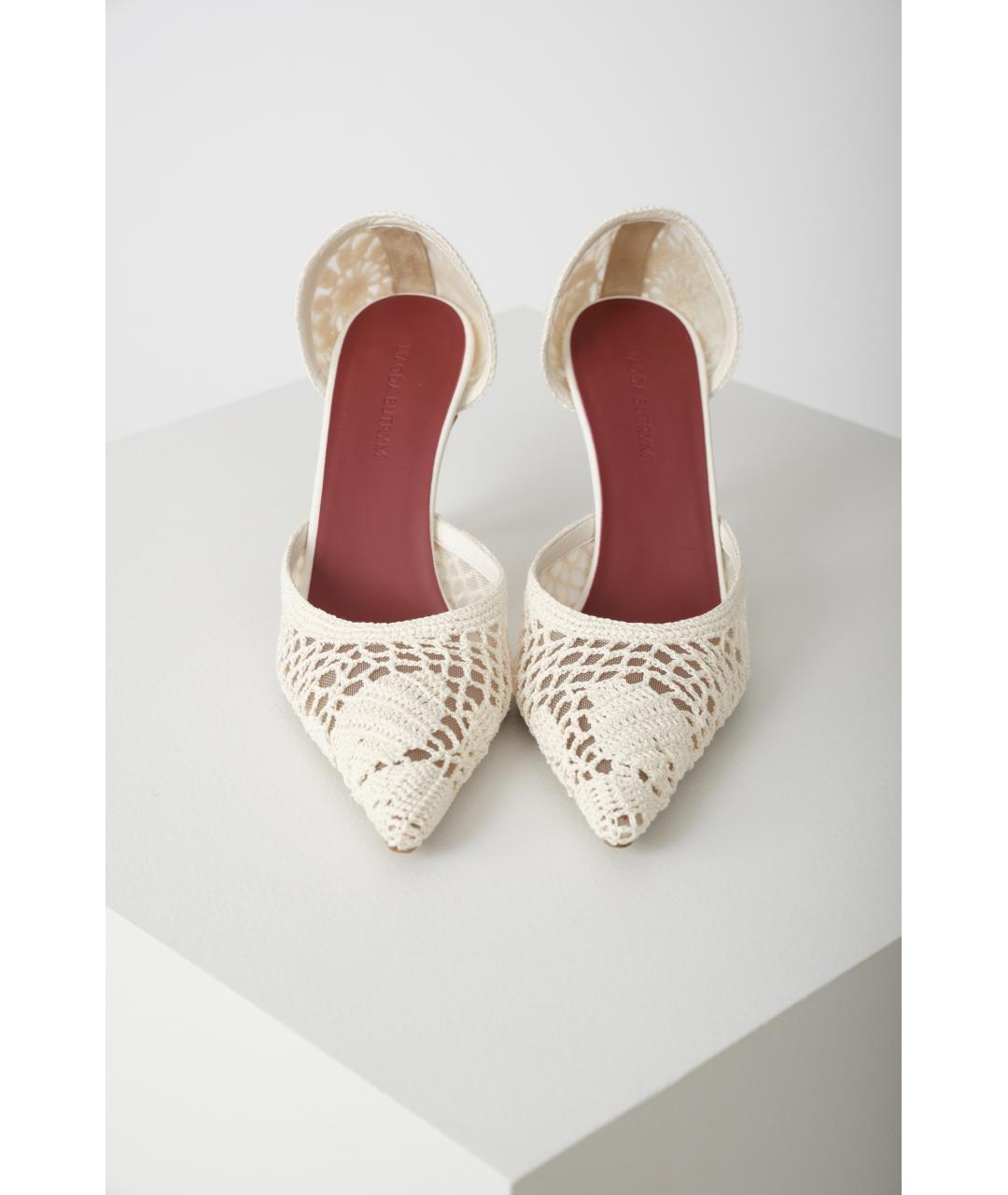 MAGDA BUTRYM Белые текстильные туфли, фото 3