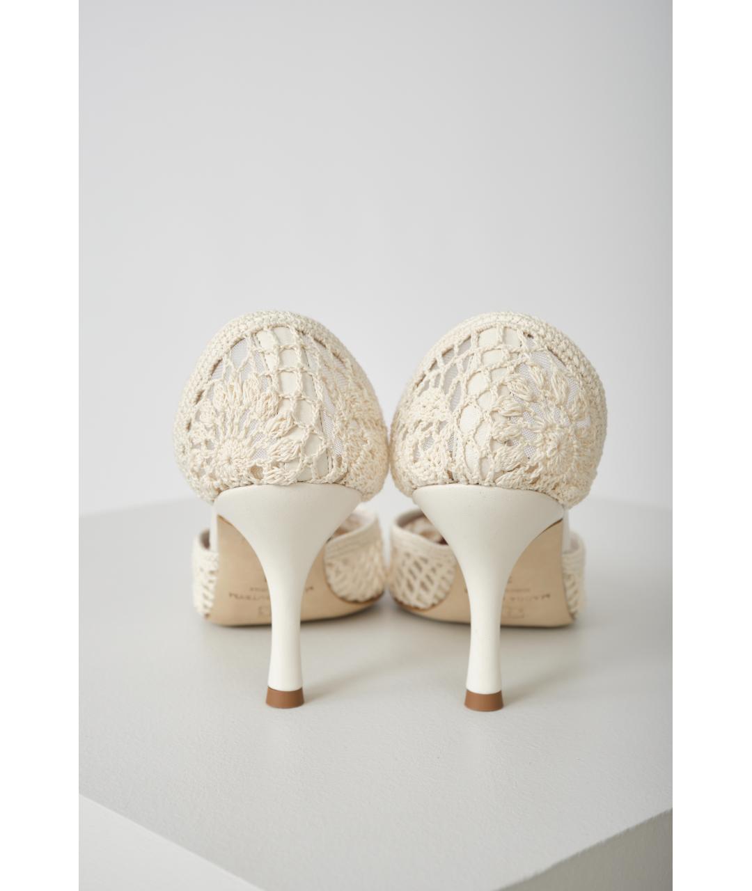 MAGDA BUTRYM Белые текстильные туфли, фото 4