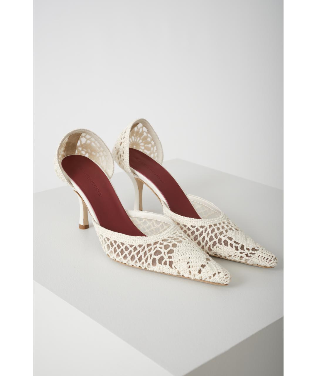 MAGDA BUTRYM Белые текстильные туфли, фото 6