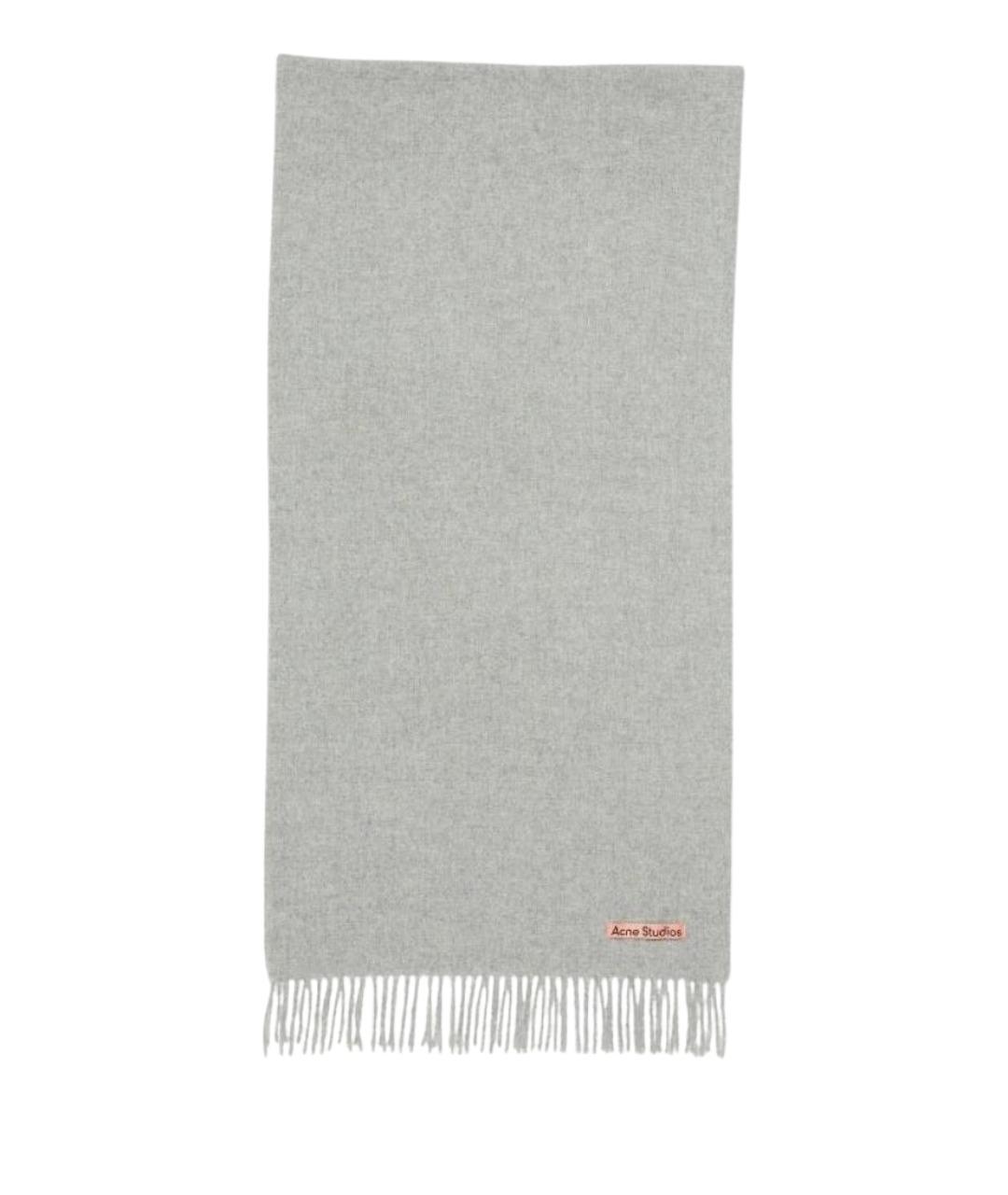 ACNE STUDIOS Серый шарф, фото 1