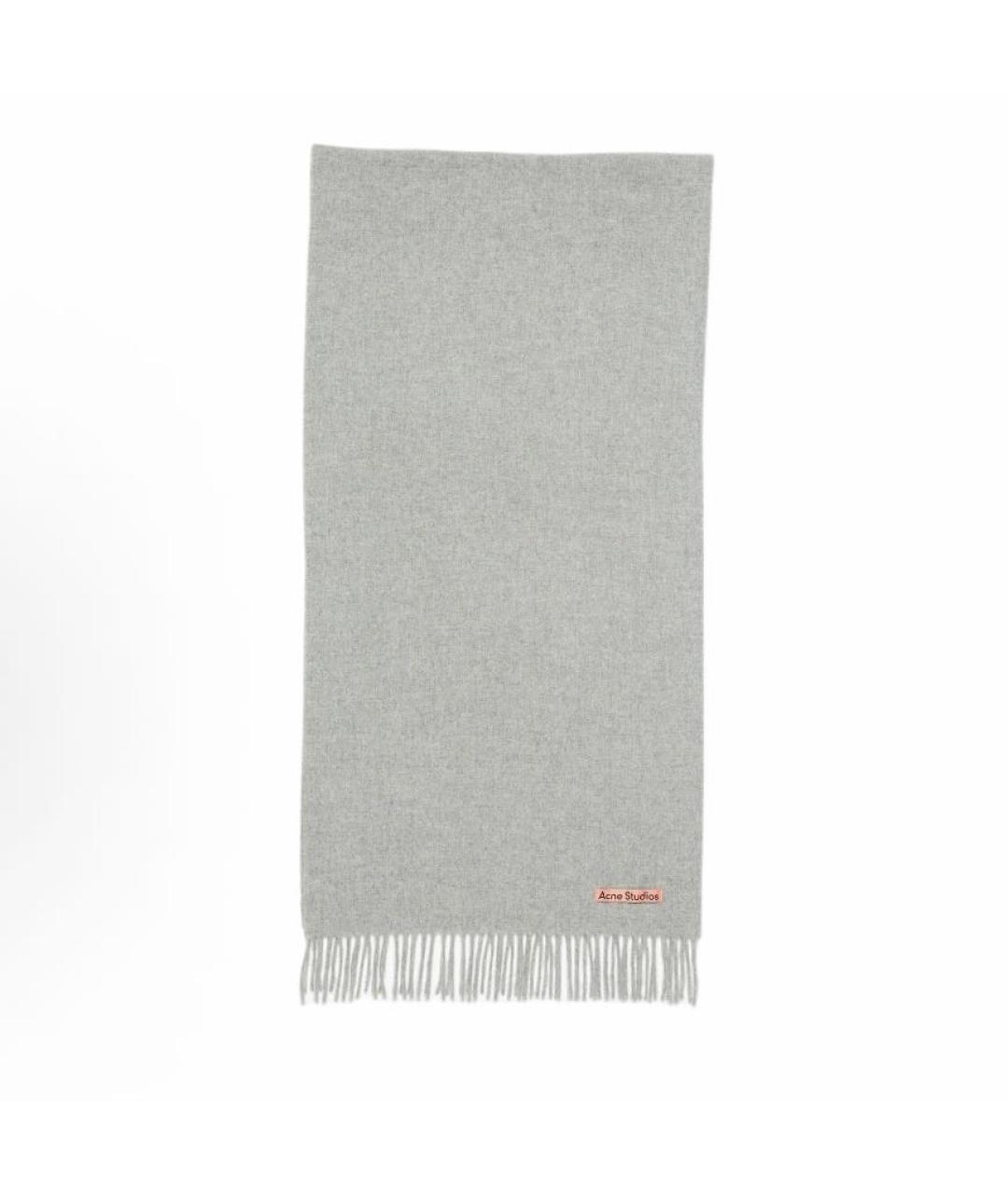 ACNE STUDIOS Серый шарф, фото 4