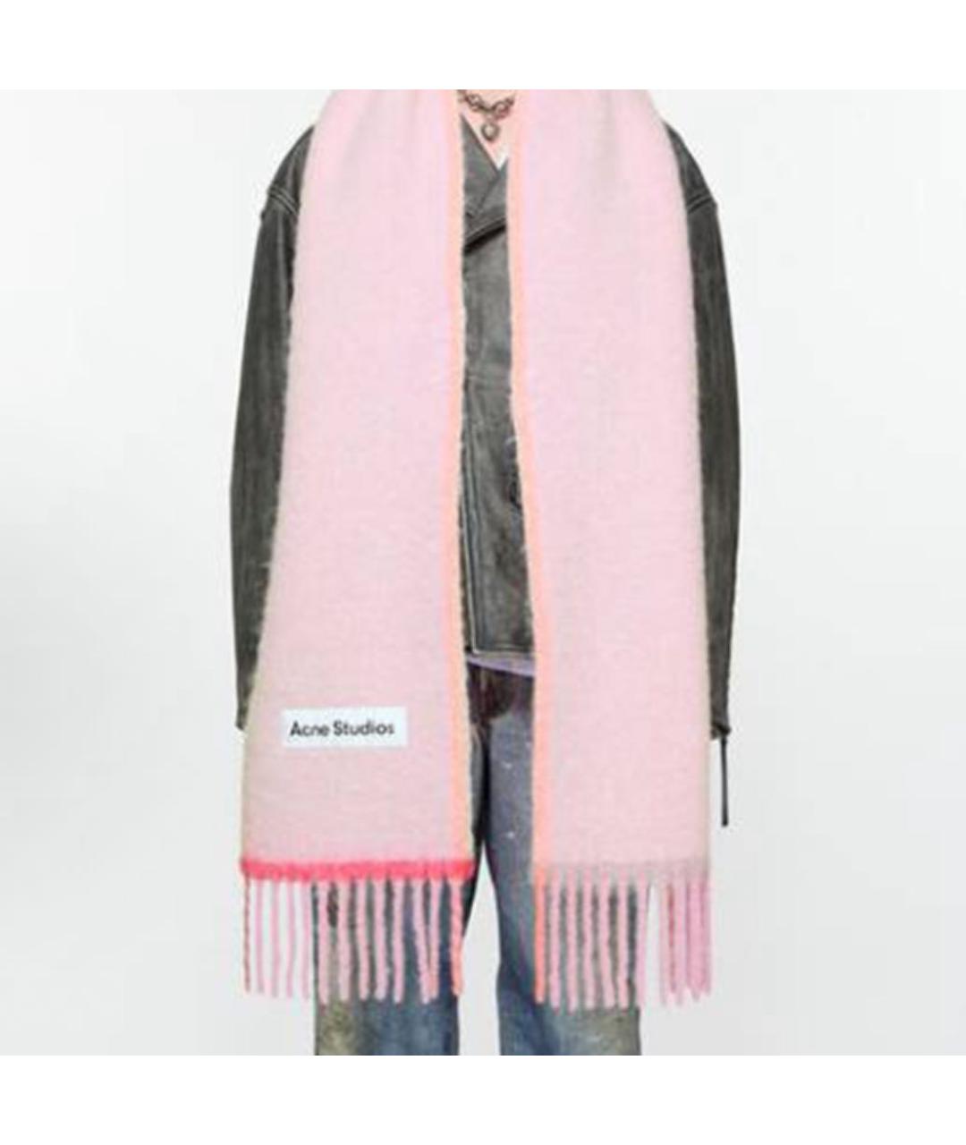 ACNE STUDIOS Розовый шарф, фото 2