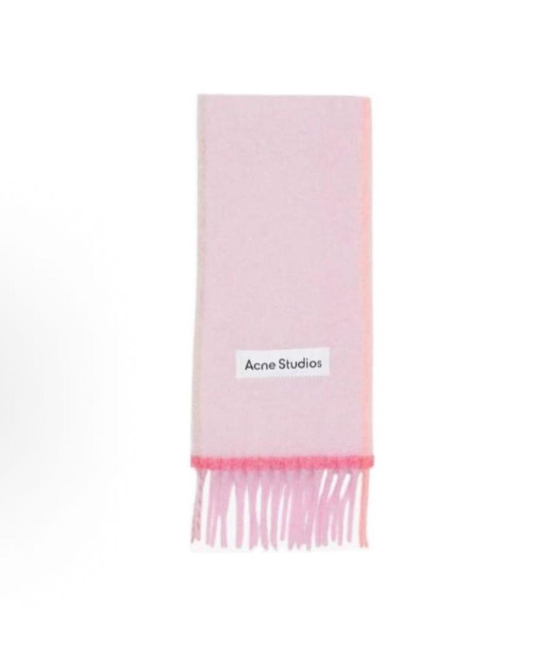 ACNE STUDIOS Розовый шарф, фото 3