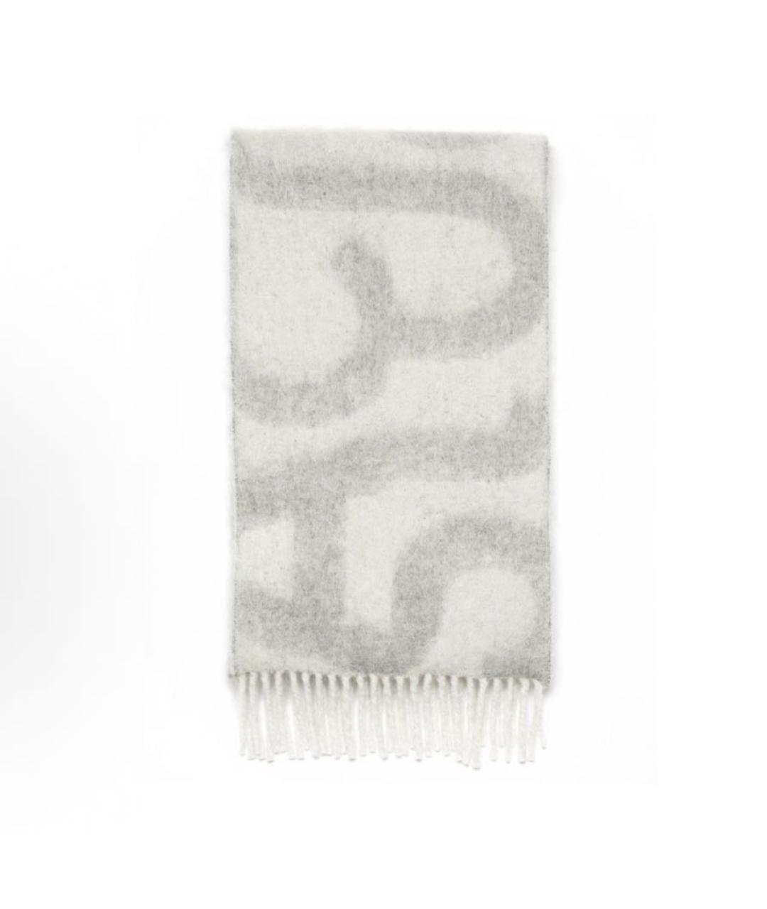 ACNE STUDIOS Серый шарф, фото 3