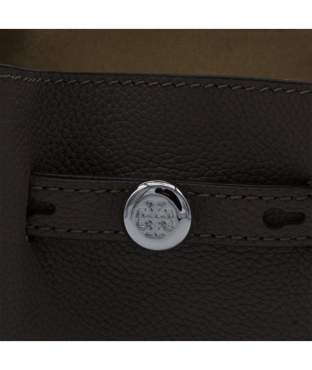 TORY BURCH Кожаная сумка с короткими ручками, фото 4