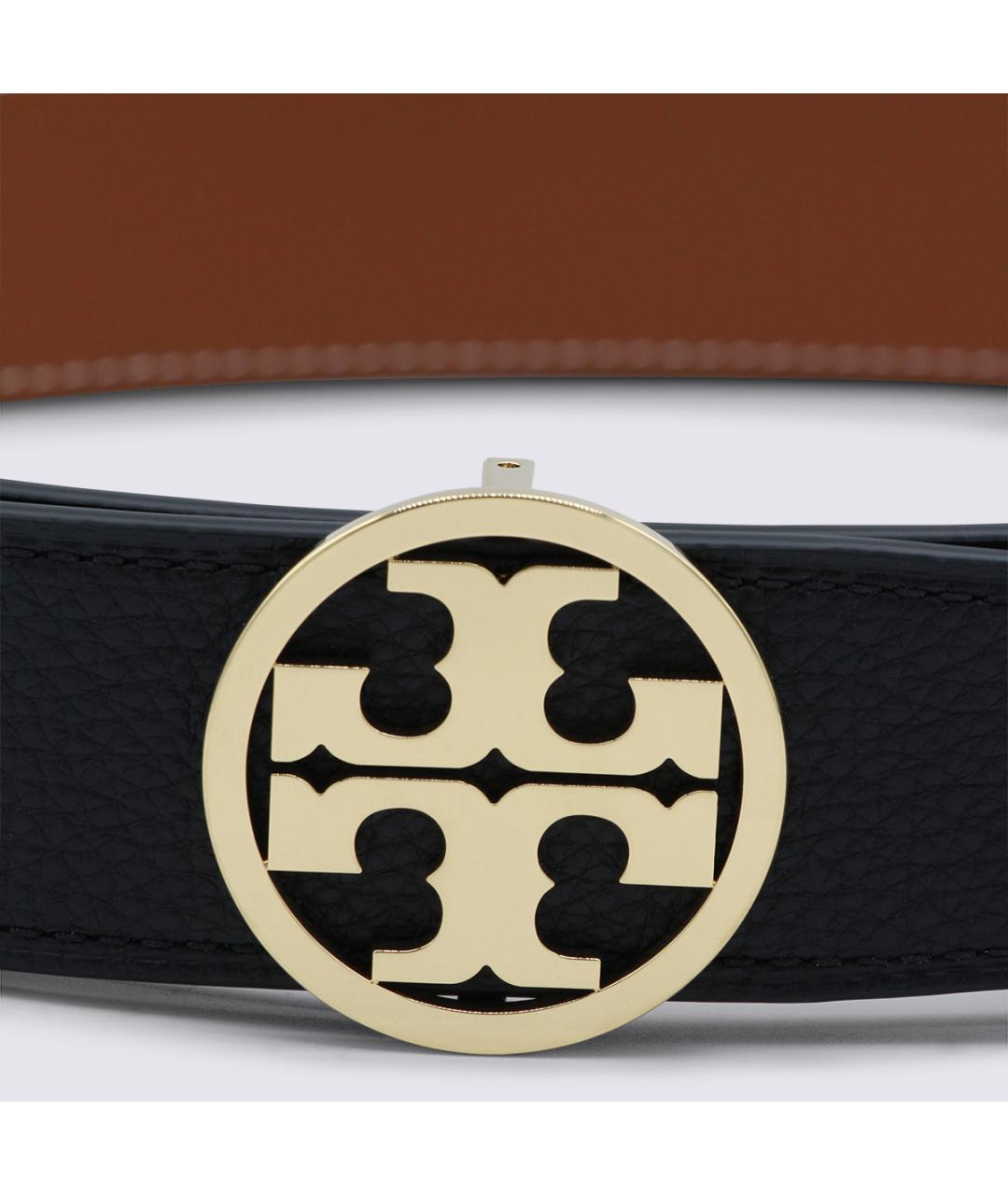 TORY BURCH Черный кожаный ремень, фото 2