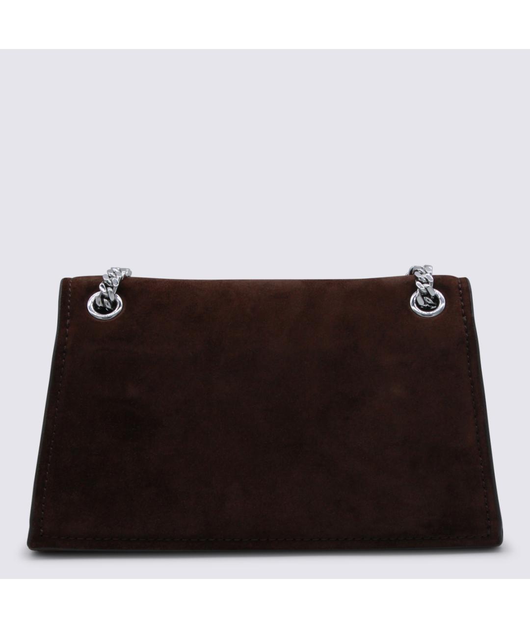 TORY BURCH Коричневая замшевая сумка через плечо, фото 3