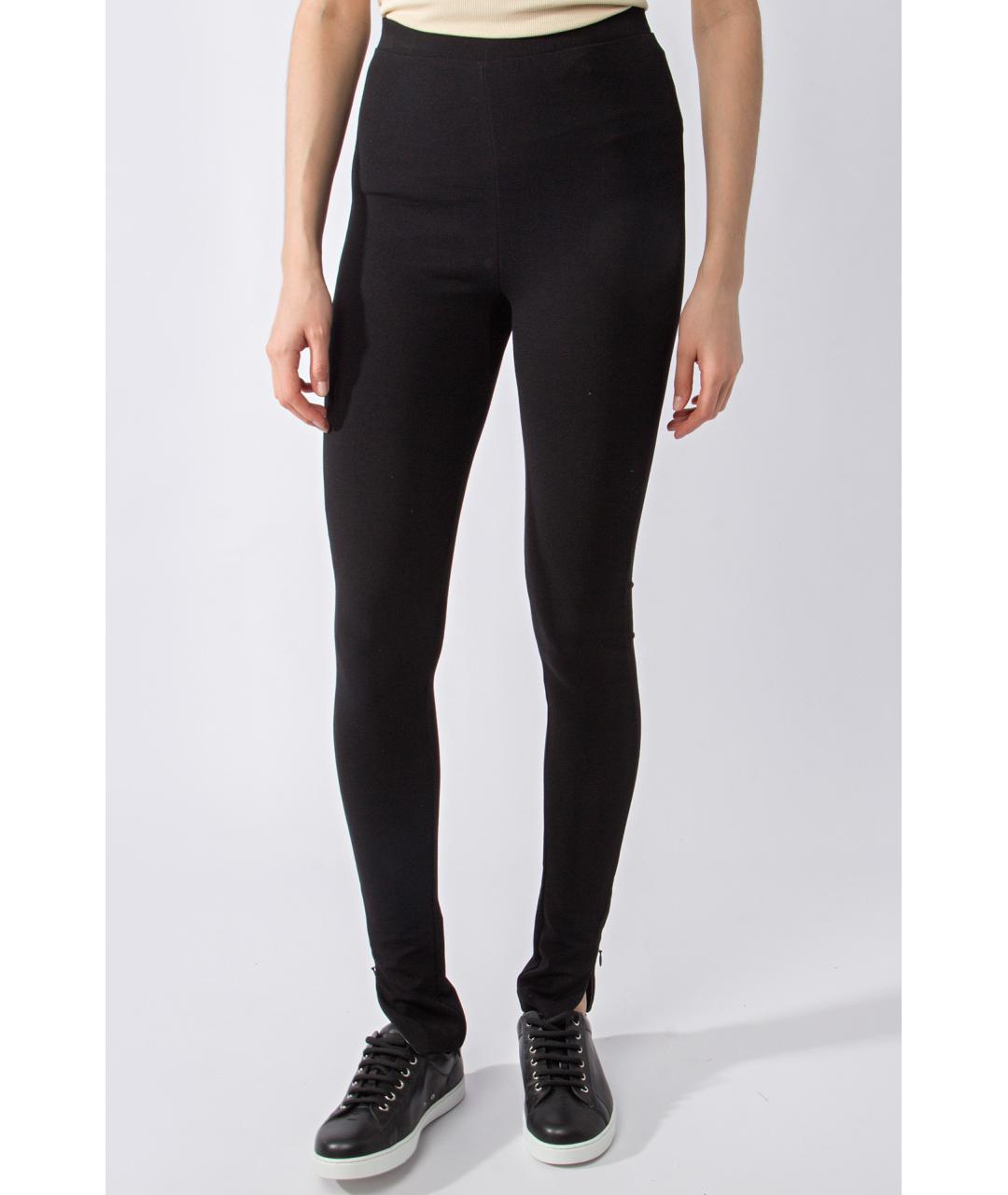 TOTEME Черные вискозные леггинсы и велосипедки, фото 3