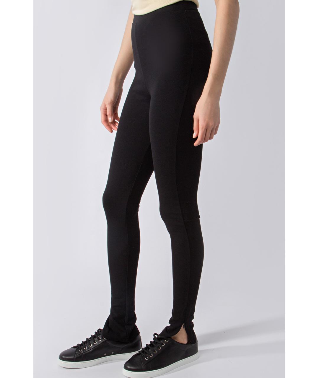 TOTEME Черные вискозные леггинсы и велосипедки, фото 4