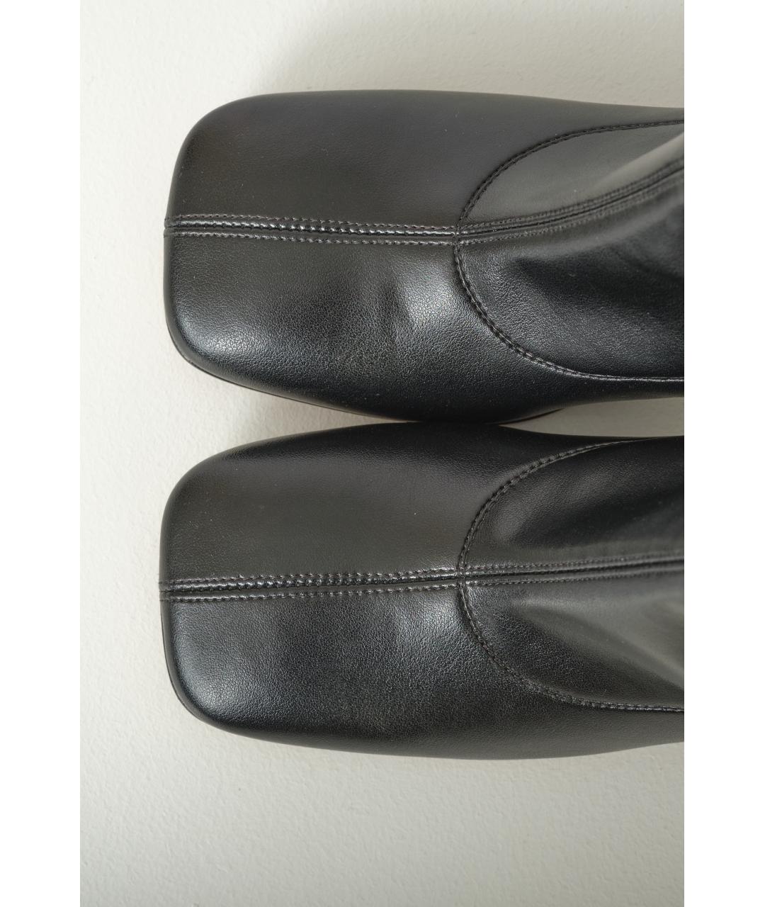 GIANVITO ROSSI Черные кожаные сапоги, фото 5