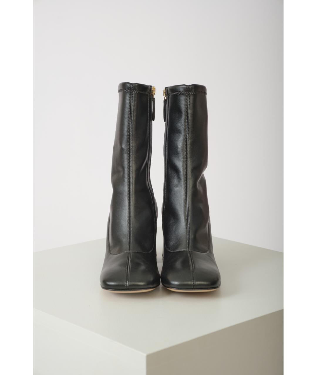 GIANVITO ROSSI Черные кожаные сапоги, фото 4