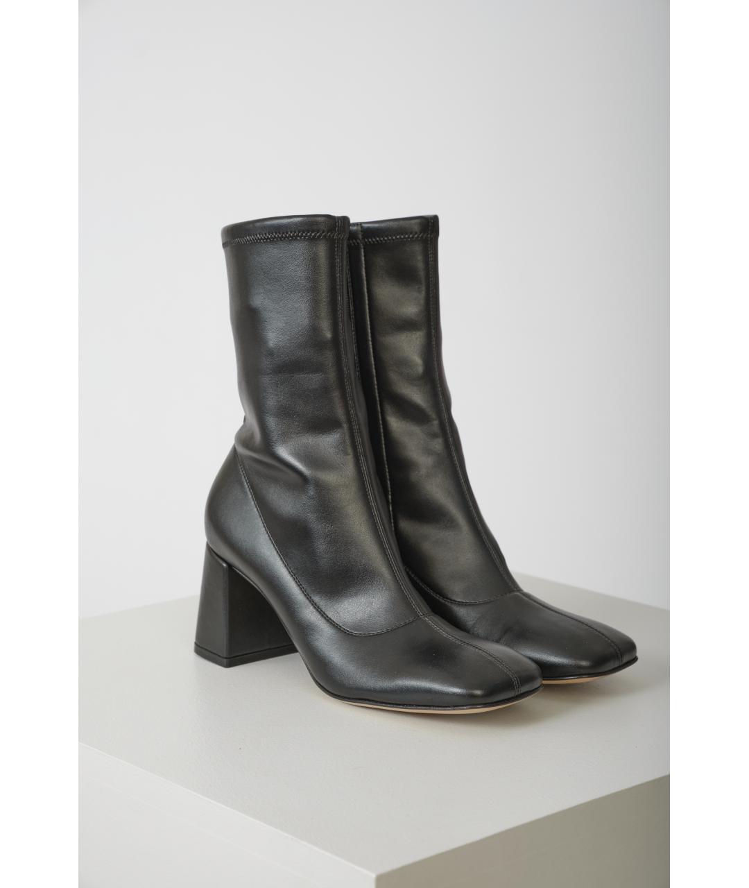 GIANVITO ROSSI Черные кожаные сапоги, фото 6