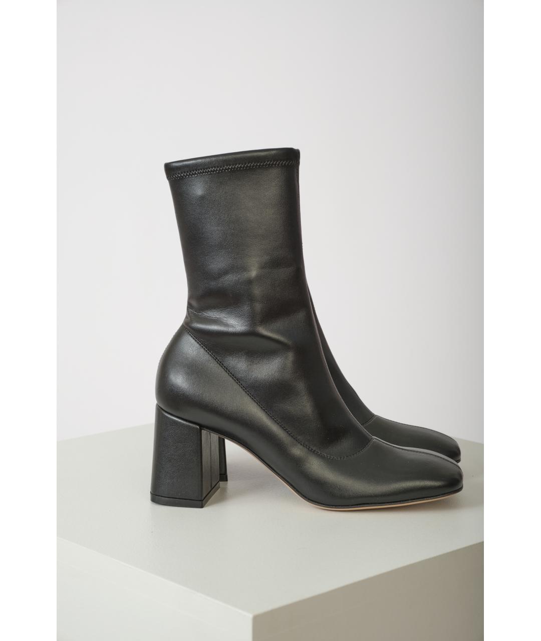 GIANVITO ROSSI Черные кожаные сапоги, фото 2