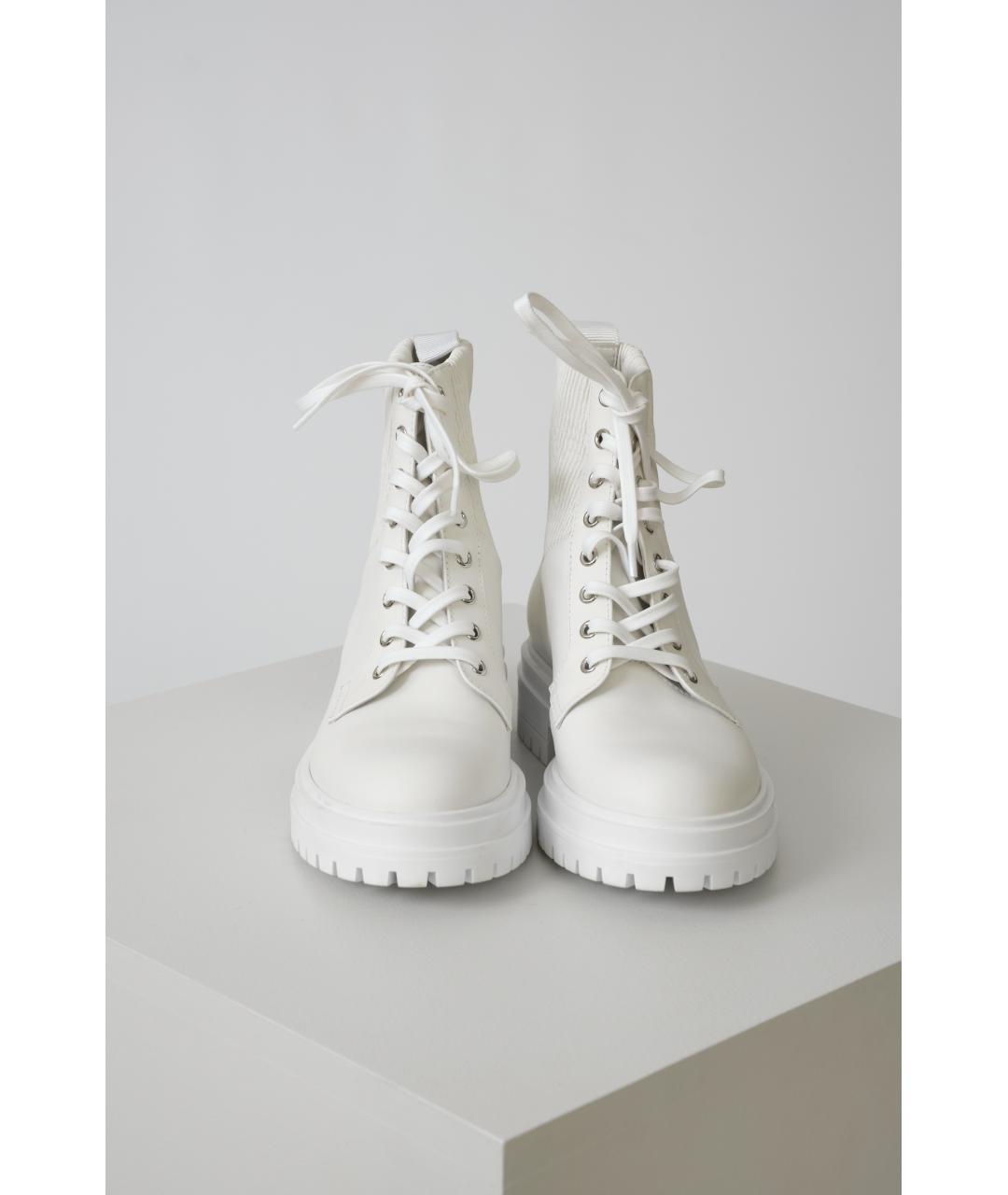 GIANVITO ROSSI Белые кожаные ботинки, фото 3
