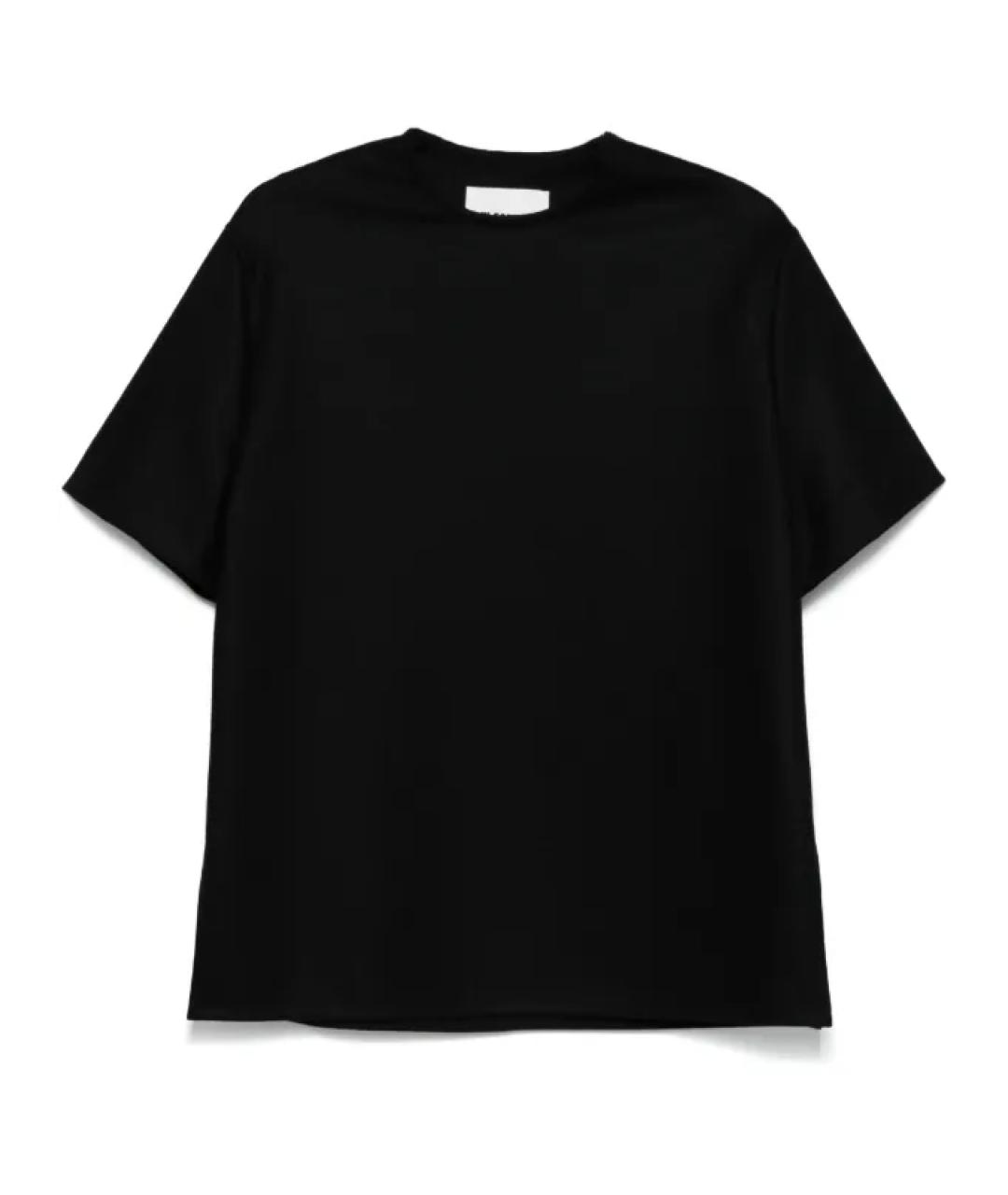 JIL SANDER Черная шерстяная блузы, фото 1