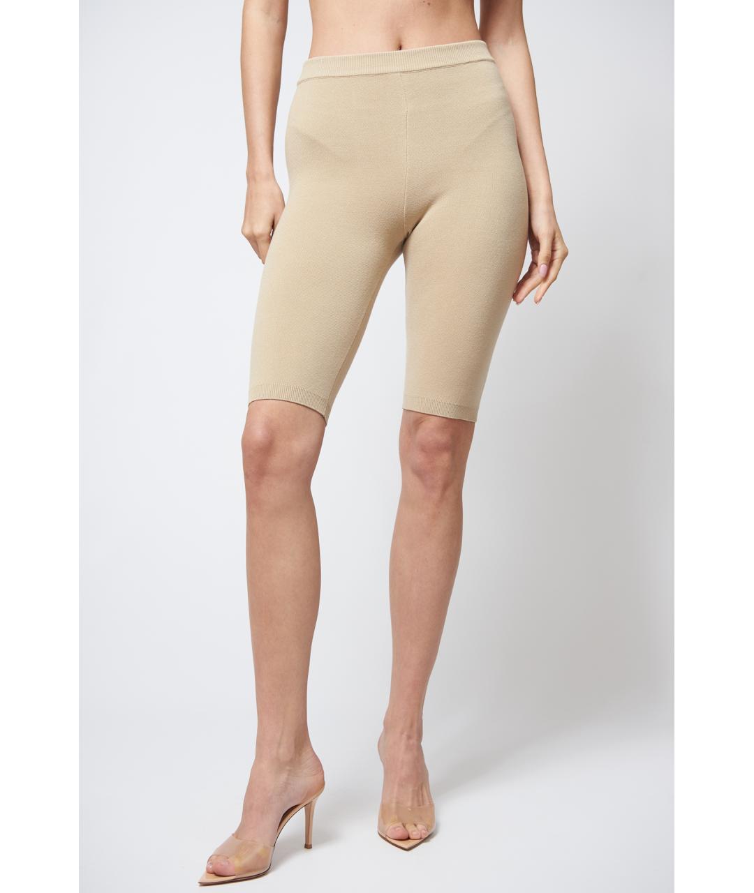 MAGDA BUTRYM Бежевые вискозные шорты, фото 2