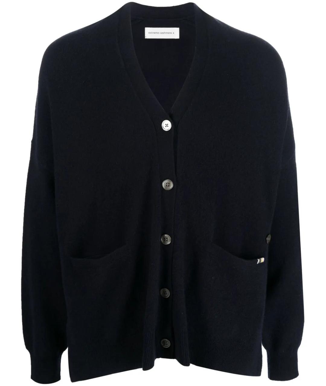 EXTREME CASHMERE Темно-синий кашемировый джемпер / свитер, фото 1