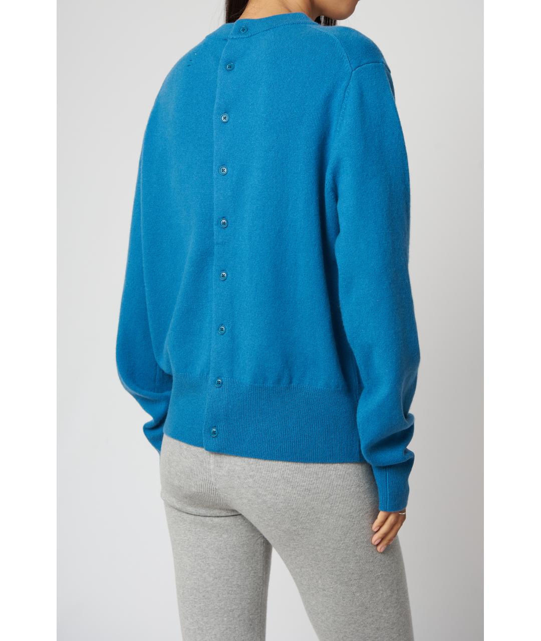 EXTREME CASHMERE Голубой кашемировый джемпер / свитер, фото 4