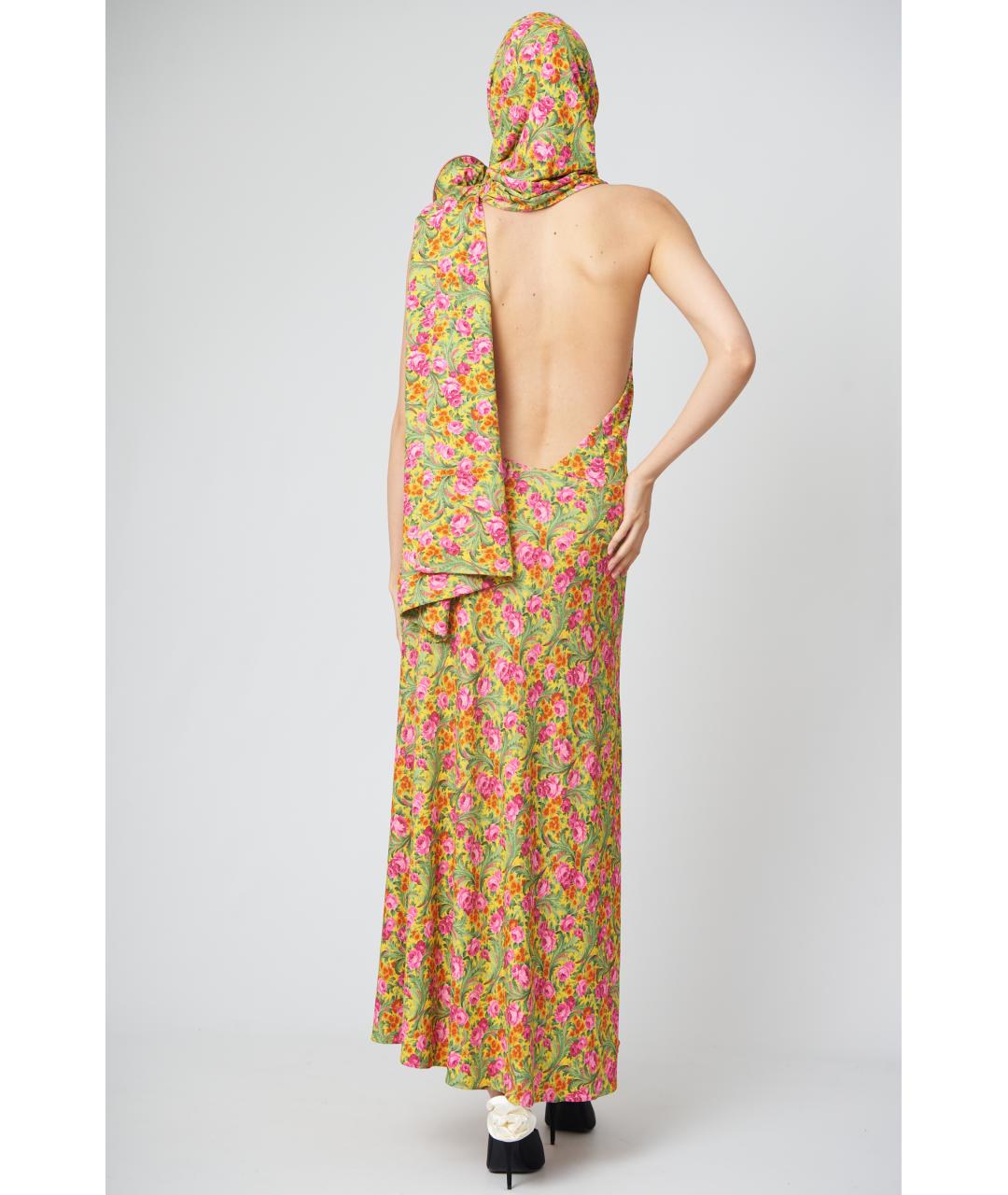 MAGDA BUTRYM Желтое вискозное платье, фото 5