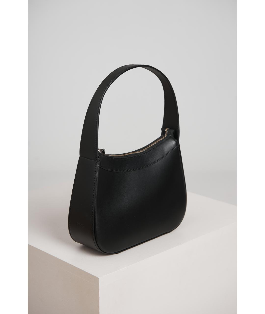 BY FAR Черная кожаная сумка с короткими ручками, фото 2