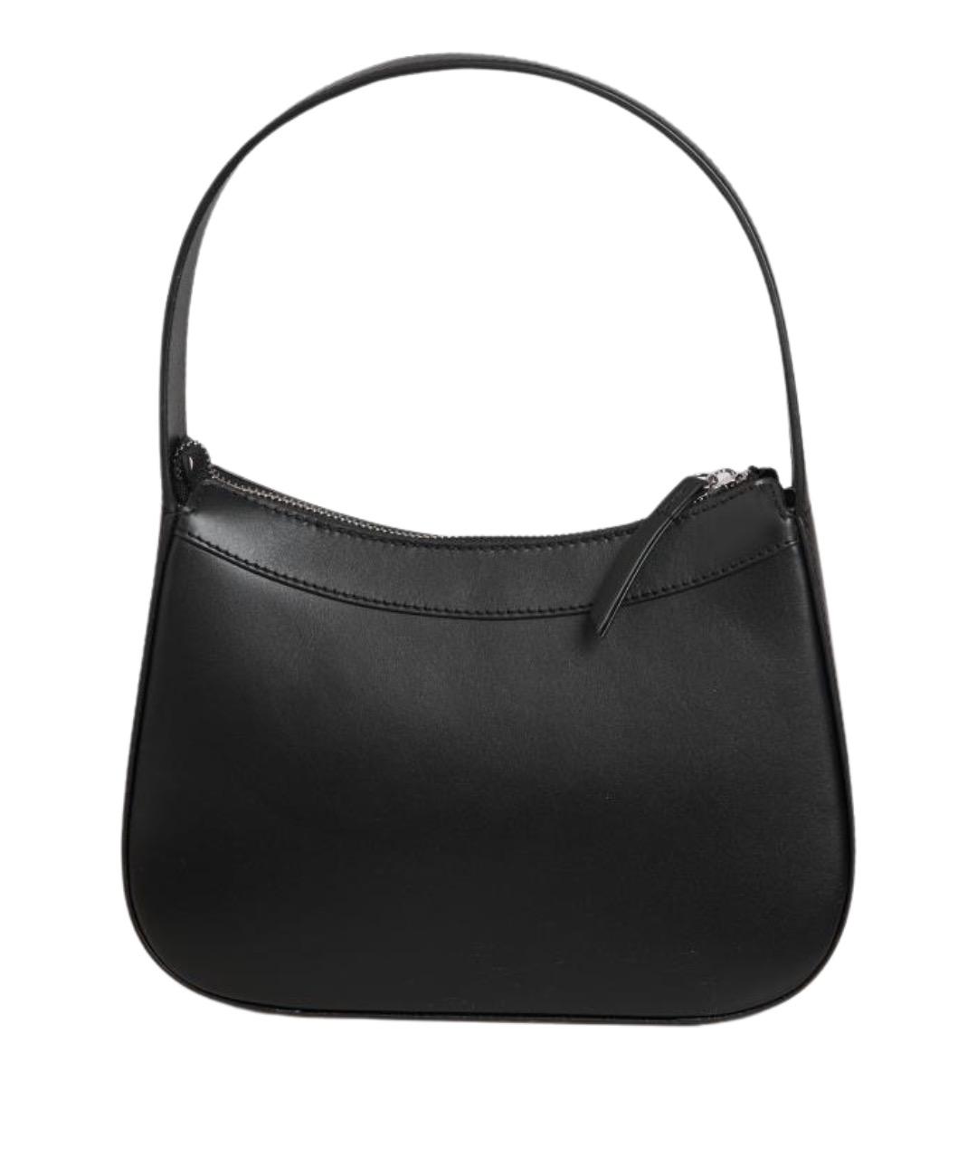 BY FAR Черная кожаная сумка с короткими ручками, фото 1