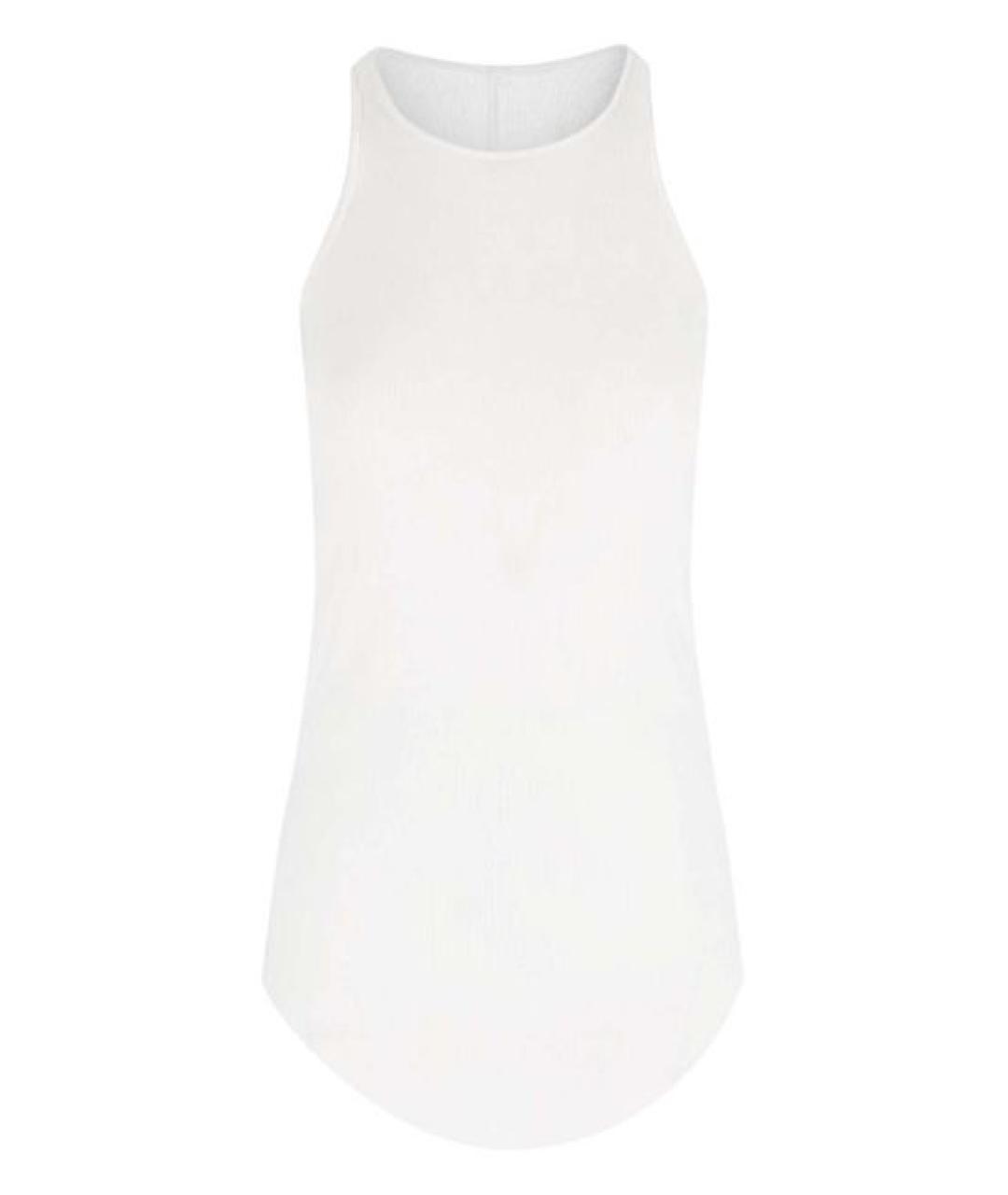 RICK OWENS Белая вискозная майка, фото 1