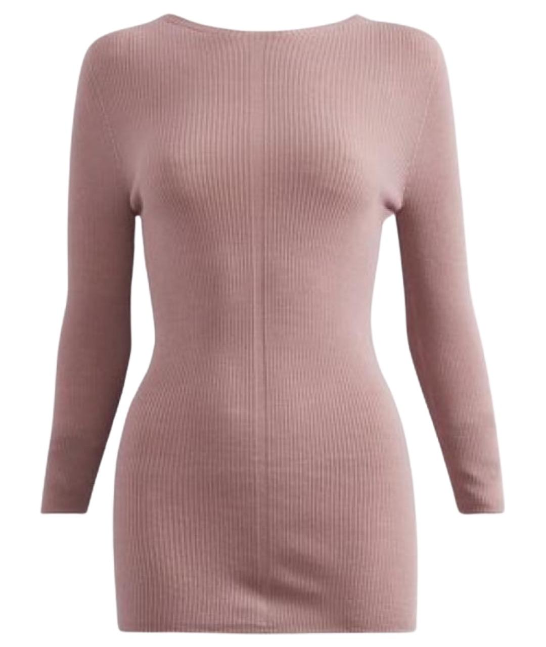 RICK OWENS Розовый шерстяной джемпер / свитер, фото 1