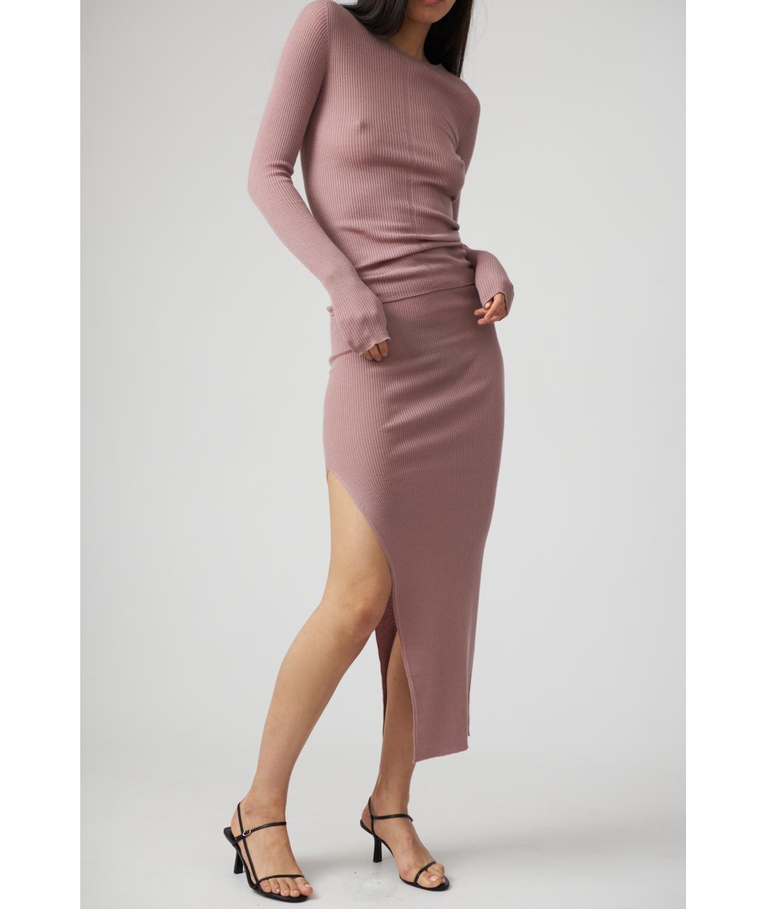 RICK OWENS Розовый шерстяной джемпер / свитер, фото 3