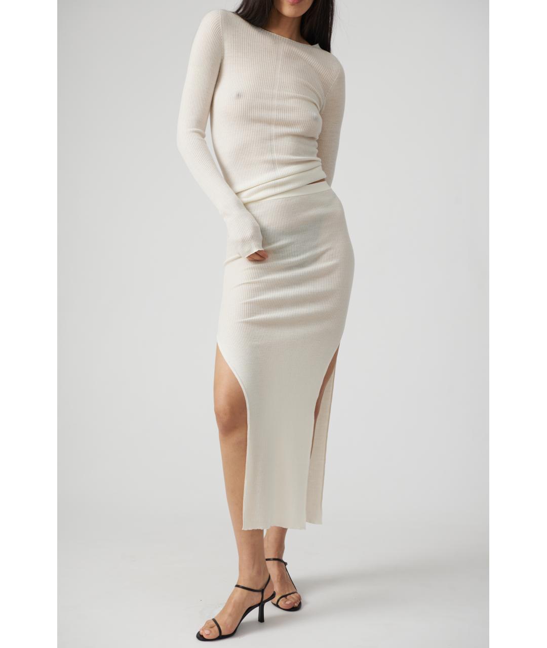 RICK OWENS Шерстяная юбка миди, фото 2