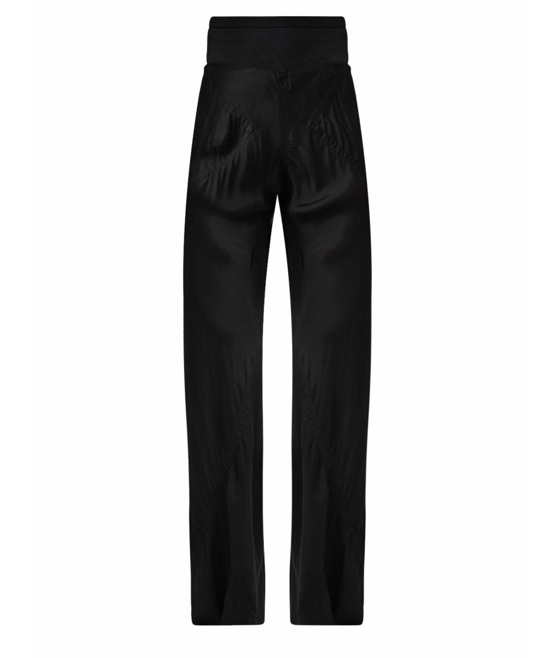 RICK OWENS Черные прямые брюки, фото 1
